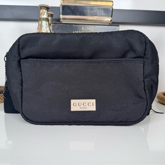 Gucci Handbags - Black Gucci Beauty GWP Cosmetic Pouch Bag